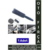 Resim Ergonomik Yüksek Kaliteli Elastik Kolay Temizlenir Mikrofiber Otomobil Lastik Jant Temizleme Fırçası 