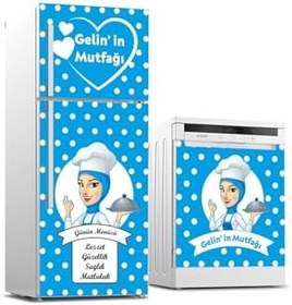 Resim Buzdolabı Ve Bulaşık Makinesi Takım Sticker 0390 