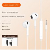 Resim Mikrofonlu Kablolu Kulak İçi Kulaklık - Çift Yuvarlak Giriş - Yarım Kulak İçi - Çip Kod Çözmeli Um25093-7 Yurt Dışından Hp 1125 Kulaklık 