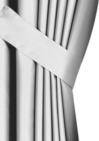 Resim Super Blackout Serisi Gri Renk Işık Geçirmez Ekstraforlu Fon Perde Gri 