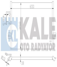 Resim KALE 379700 Klima Radyatoru (HYUNDAİ: ELANTRA 96-00 605×351×18 9760629000 (WT452712) 