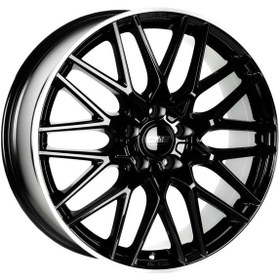 Resim CMS-1063-04 7.5x18"-5x108 ET51 63.4 Diamond Rim Black Gloss Jant (4 Adet) 