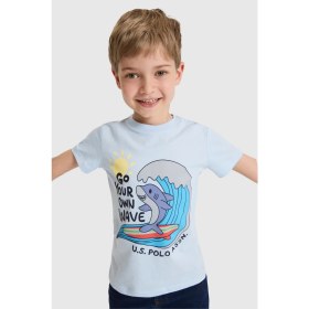 Resim U.s. Polo Assn. Erkek Çocuk Açık Mavi Tişört 50325606-VR003 
