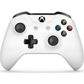 Resim Microsoft Xbox One S Kablosuz Oyun Kumandası - Beyaz ( 8.Nesil ) Microsoft