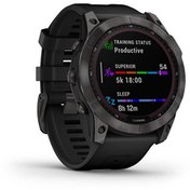 Resim Garmin Fenix 7X Sapphire Solar - Karbon Gri DLC Titanyum Garmin