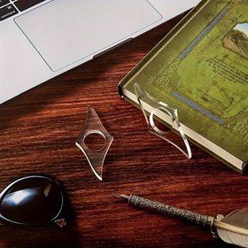 Resim Akrilik Başparmak Kitap Tutucu, Şeffaf PMMA, Okuyucular için Edebiyat Hediyesi, Kitap Hayranı, Kolay Okuma Yer İşareti Aksesuarı, Ofis Malzemeleri 