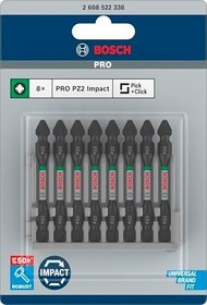 Resim Bosch Accessories 2608522338 çift-"" tornavida ucu Impact PZ2 8-parça, 0 W, 0 V 