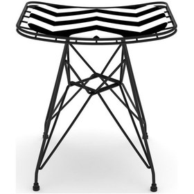 Resim Knsz kafes tel sandalyesi taburesi 1 li mutlu syhaldo ofis cafe bahçe mutfak 