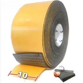 Resim Araç Oto Ses Isı Yalıtım 10CMX10M 9mm Yapışkanlı Kauçuk Karavan Izolasyon Malzemesi 