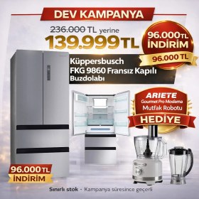 Resim Küppersbusch FKG9860.0E Buzdolabı Alımına Ariete Gourmet Pro Moderna Mutfak Robotu 