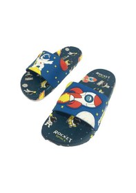 Resim Gezer 15059 Rocket Space Erkek Çocuk Terlik 31-35 Mavi 