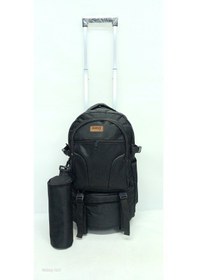 Resim Rowan Çanta Çekçekli+termal Matara Çantlı Kabin Boy,portatif Seyahat Çantası Siyah 