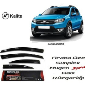 Resim SUNPLEX Dacia Sandero Cam Rüzgarlığı Mugen Tip 2008 