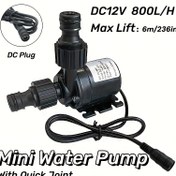 Resim 1 Adet DC 12V/24V/36V Yüksek Akışlı Su Pompası - 800L/S Ağır Hizmet Tipi Aquarium, Havuz, Çeşme, Balık Tankı ve Deniz İçin Dolaşım Pompası, Çabuk Bağlantılı Konnektörlü, Fırçasız Motorlu, Kompakt tasarım ile Tatlısu / Taşıyıcı İçin Uygun - Büyük Kaplar & Göletler İdeal - USB Destekli (DC12V/24V/36V) - DC12V/24V/36V Enerji Kaynakları ile Uyumlu 