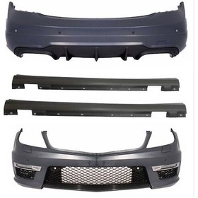 Resim Mercedes W204 C63 Uyumlu Yedek Parça Body Kit Makyajlı 2012-2015 