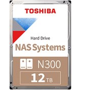 Resim Toshiba N300 HDEXW11ZNA51F 12 TB 7200 RPM 256 MB Önbellek 3.5" SATA3 NAS Harddisk 