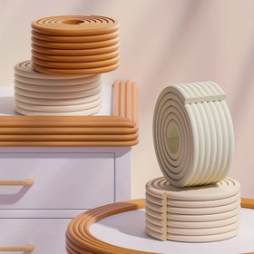Resim 5.06 metre W-Shaped No-Install Süper Geniş Yumuşak Kauçuk Kenar Koruyucu, PVC'siz, Anti-Collision Köşe Koruyucu, Mobilya Kenar Güvenlik Köpük Dolgusu, Ev Güvenlik Aksesuarı|Ultra Geniş Koruyucu|Yumuşak Kauçuk Dolgusu, Mobilya Kenar Koruyucuları 