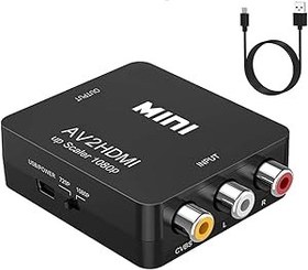 Resim ABLEWE RCA to HDMI Adaptörü, RCA HDMI 1080P Mini AV'den HDMI Kompozit CVBS Video Ses Desteği, PC/Laptop/Xbox/PS4/PS3/TV/STB/VCR için PAL/NTSC DVD Kamera 