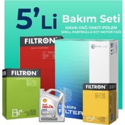 Resim Filtron Kia Rio 1.4 Crdı Shell Uyumlu Motor Yağlı Bakım Seti (2011-2017) 5li 