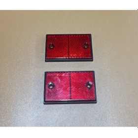 Resim Kırmızı Reflektör 5mm Vida Bağlantılı 2 Adet 