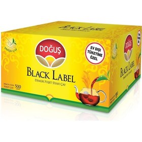 Resim Doğuş Black Label Siyah Süzen Demlik Poşet Çay 500 x 3.2 G 