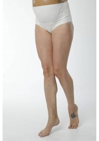 Resim Hmd Underwear Kadın Ekru Pamuklu Yüksel Bel Hamile Lohusa Külot & Rahat Doku Hmd1413 Ekru 