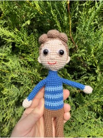 Resim Innovate Store Amigurumi Rafadan Çizgi Film Akın Bebek Çocuk ve Bebekler İçin Sağlıklı Oyuncak 