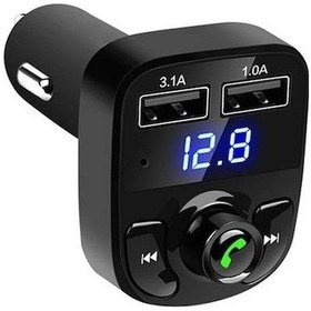 Resim Bluetooth Araç Kiti Fm Transmitter Micro Sd Usb Girişli 