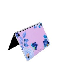 Resim Apple Uyumlu MacBook Pro Kılıf 13 İnç M1 Yapıştırma Sticker Koruyucu Kaplama Laptop A2338 İle Flower03 Açık Lila 