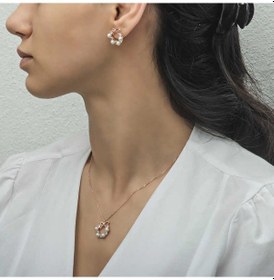 Resim 925 Ayar Gümüş İnci Kurdele Kadın Set 