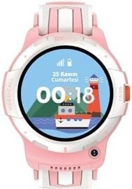 Resim Xee Kids SIM Kartlı Konum Takipli Görüntülü Konuşmalı Akıllı Çocuk Saati, Mavi (Pembe) 