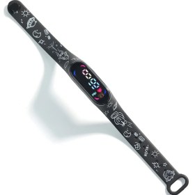 Resim 2xudc 17 Çocuklar 2023 Yüksek Kaliteli Su Geçirmez Çocuklar Silikon LED Çocuk Kol Saati Hatırlatma Benzersiz Çocuklar Dijital Saatler Spor Izle (Yurt Dışından) 
