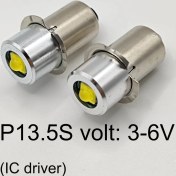 Resim Xiyu Shop 4 Adet Lot Tarzı P13.5S 3-6V LED P13.5S E10 3W 3V 4.5V 6V 18V 24V LED Lamba Ampul El Feneri Değiştirme Ampul Torch Acil Durum Ampulleri Çalışma CD Hücreleri (Yurt Dışından) 
