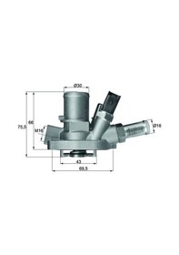 Resim Mahle Tı14780 Termostat 1338272 55208964 