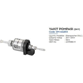 Resim DEMMON Eberspacher Airtronic Muadili D-2 / D-4 -12 Volt Yakıt Otomatik 