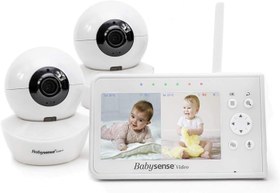 Resim Video Bebek Monitörü, 4.3 İnç Split Ekran, 2 Kamera, PTZ Fonksiyonu, Gece Görüşü, İki Yönlü İletişim 