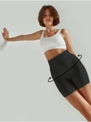 Resim MİSTİRİK Dublin Model Fitilli Şort Biker Bisiklet Şort Seamless Model Şort Sporcu Şortu Siyah Renk 