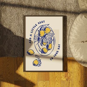 Resim Limon Meyve - Gıda - 15x21 cm 