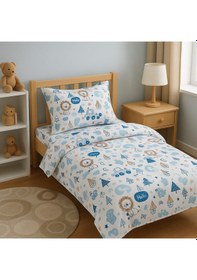 Resim Tek Kişilik Çocuk Ve Genç Nevresim Takımı Hello Desen %100 Pamuk 