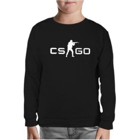 Resim Lord Tshirt Counter Strike - Cs Logo Siyah Çocuk Sweatshirt 