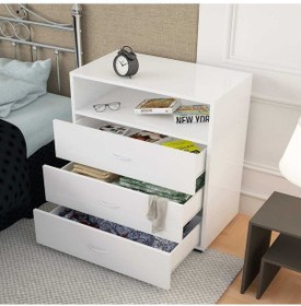 Resim Modilayn Deniz Geniş 3 Çekmeceli Şifonyer 