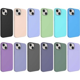 Resim İphone 14 Plus Uyumlu Sıvı Teknolojili Silinebilir Sert Zore Kivi Kılıf-siyah Siyah 