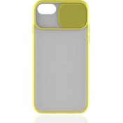 Resim Canpay Apple iPhone 8 Uyumlu Kılıf Kayar Sürgülü Lens Koruma Sliding Lens Protective Case 
