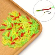Resim 100 adet/200 adet Yumuşak Kauçuk Seti Drift Koltuk Açık Hava Yüzer Dinlenme Balıkçılık Adaptörü Yumuşak Deniz Karpı Uçan Balıkçılık Spinner Yem Aksesuarları 
