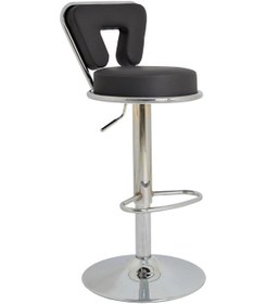 Resim Bürocci Virago Bar Sandalyesi - Gri Deri - 9540S0125 Çok Renkli 