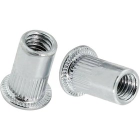 Resim M3 Yuvarlak Geniş Kafa Somun Perçin 50 Adet 