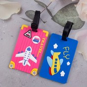 Resim 2 Adet Yaratıcı PVC Bagaj Etiketi, Uçak Desenli Bagaj Etiketi, FLY Bagaj Biniş Kartı Etiketi, İş Seyahati Trolley Kutusu Asılı Etiketi, Çok Fonksiyonlu Anti Kayıp Valiz Adı Etiketi, Asılı Süsleme, Tatil Küçük Hediyeler, Seyahat Acentesi Hediyelik Eşyaları 