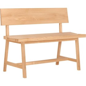 Resim Ahşap Bank - PI Serisi, Sırtlıklı - 120 CM - Honey 