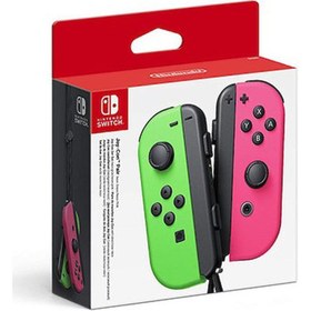 Resim Nintendo Switch Joy-Con Controller İkili Neon Yeşil ve Pembe 