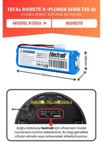 Resim Tefal Rg9075 X-plorer Serie 130 Aı Uyumlu Batarya 2800mah Pil 